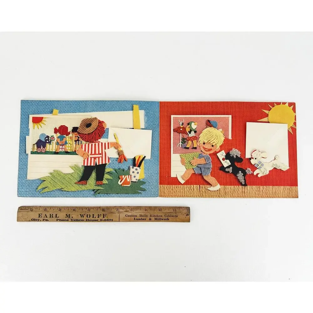 Stenders Forlag Vintage Denmark 1960s Scandinavian Children's Stationery Set